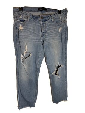 Hollister Light Wash Distressed Skinny Jeans